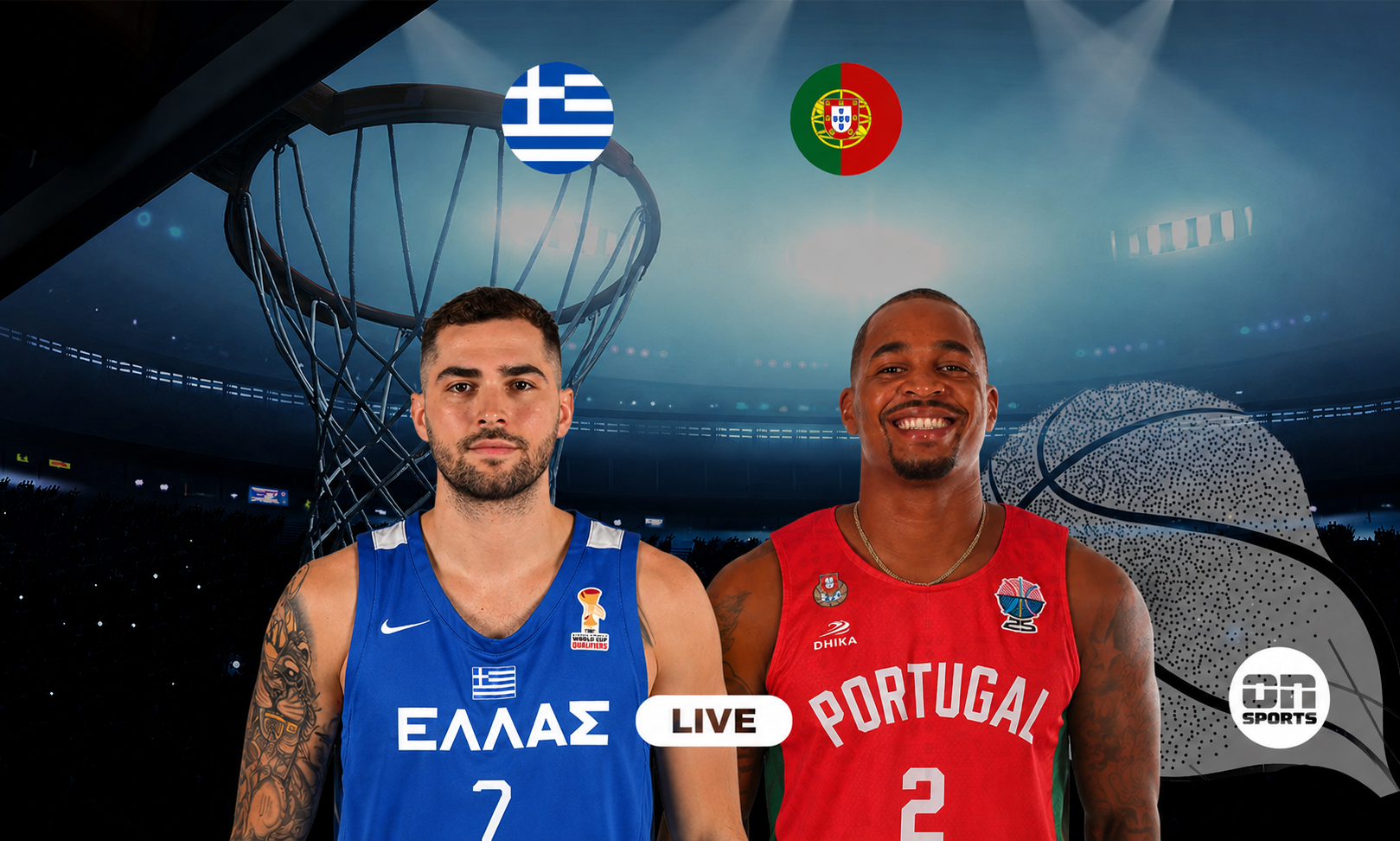 LIVE: Ελλάδα - Πορτογαλία