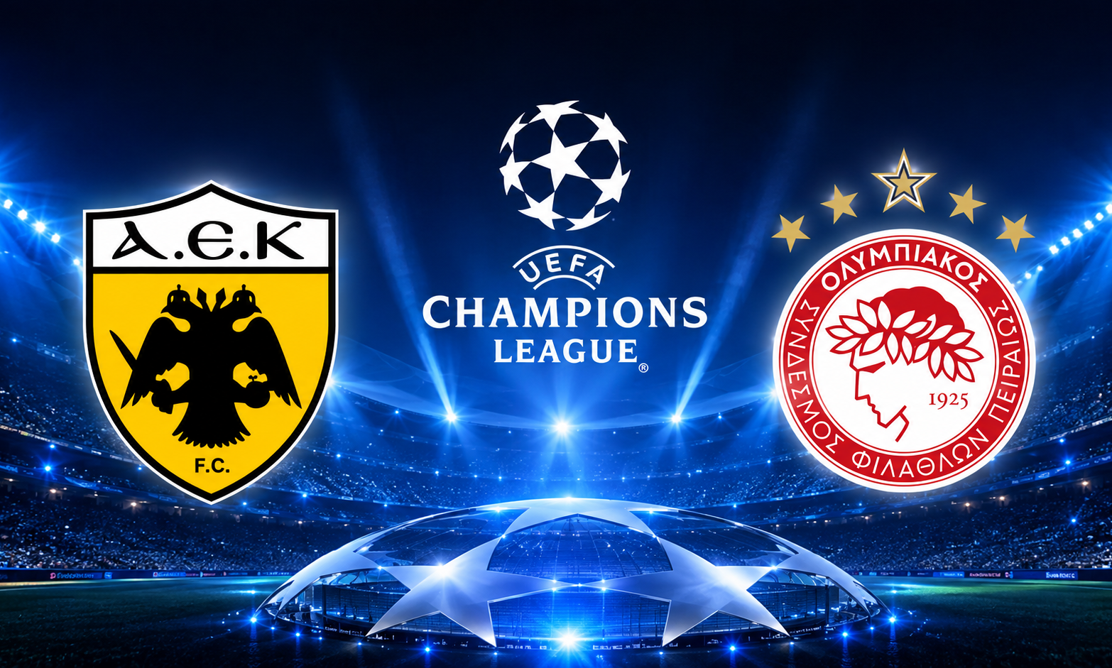 LIVE: Η κλήρωση Ολυμπιακού και ΑΕΚ στα playoffs του Champions League