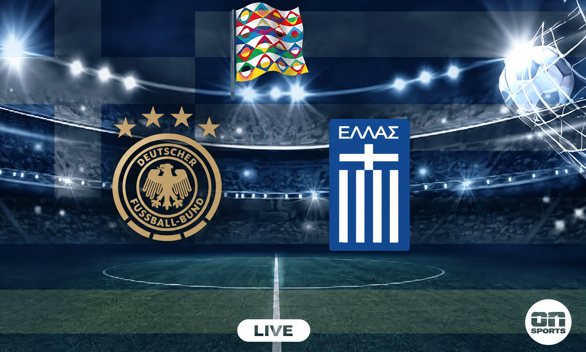 LIVE: Η δύσκολη μάχη της Ελλάδας με την πανίσχυρη Γερμανία