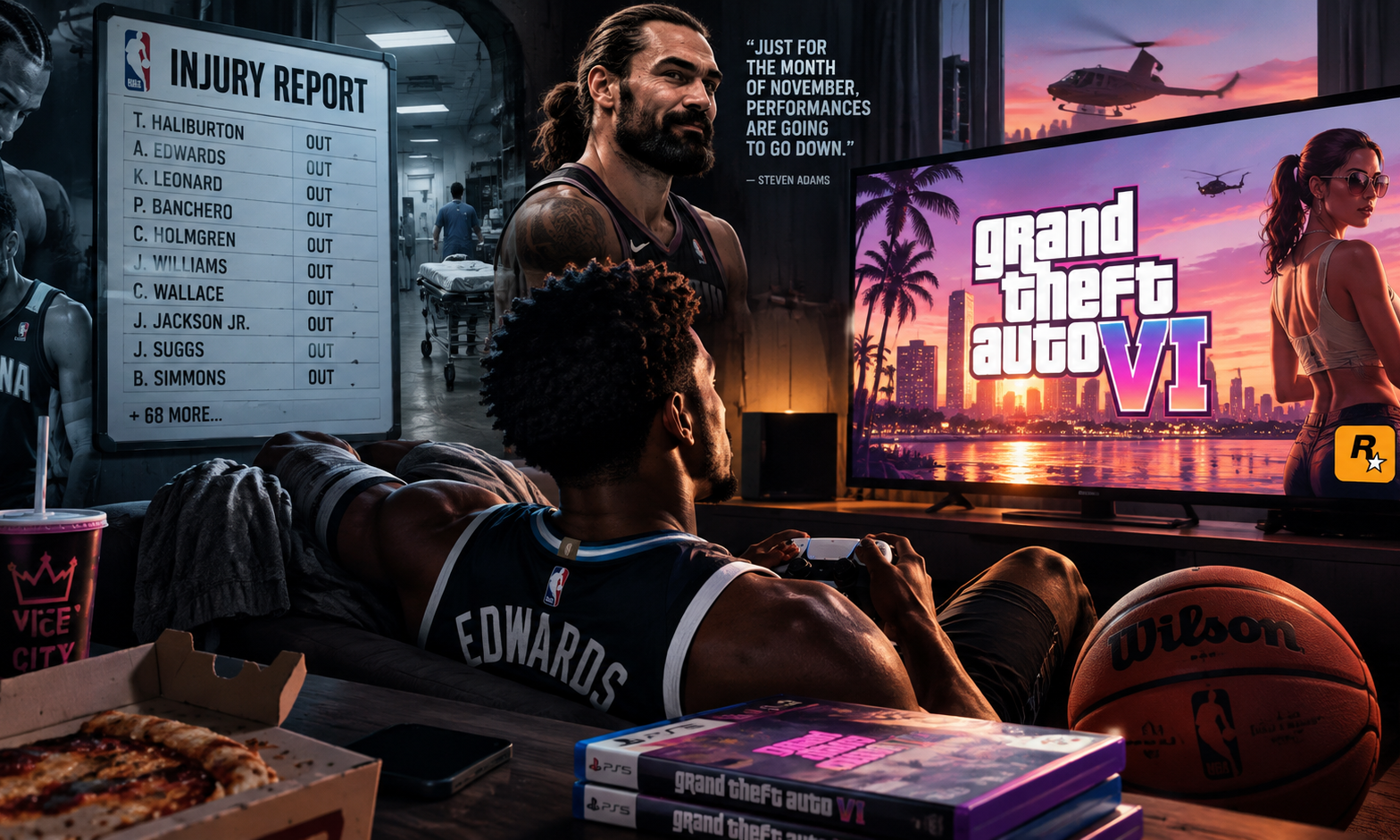 Μήπως το ΝΒΑ έχει πάθει… GTA VI και όχι σοβαρούς τραυματισμούς;